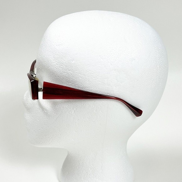 Alain Mikli A0491 16 Eyeglasses Frame Red 52-17-135 Half Rim with Case
